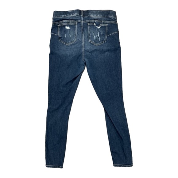 TORRID Bombshell High Rise Elastic Waist Skinny Jeans Distressed Size 22R - Picture 6 of 9